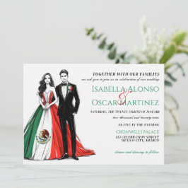 Convite para Casamento de Casais do México