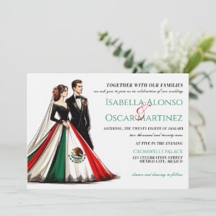 Convite para Casamento de Casais do México