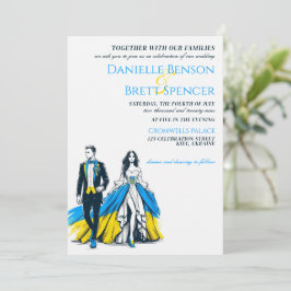 Convite para Casamento de Casais na Ucrânia