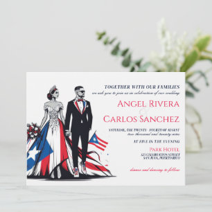 Convite para Casamento de Casal em Porto Rico