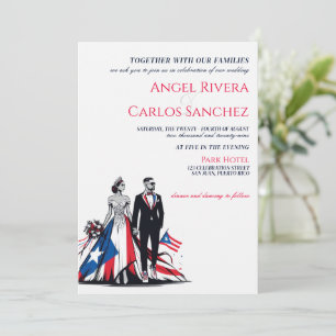 Convite para Casamento de Casal em Porto Rico