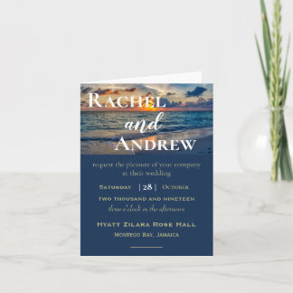 Convite para Casamento de Casamentos Sunny Skies