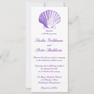 Convite Para Casamento De Casas De Violet Sea