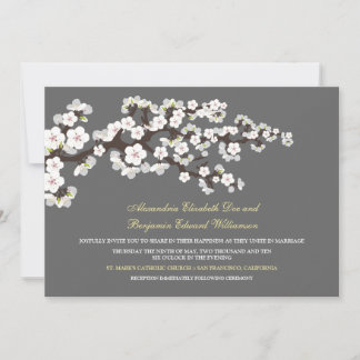 Convite Para Casamento De Cerejeira Blossoms (Plat
