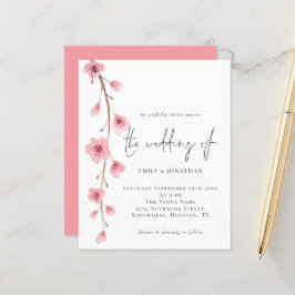 Convite para Casamento de Cerejeira Sakura