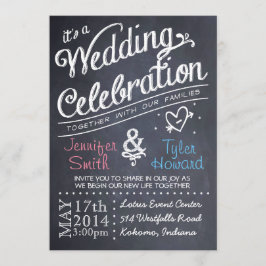Convite para Casamento de Chalkboard
