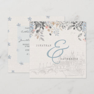 Convite para Casamento de Charm do Velho Mundo