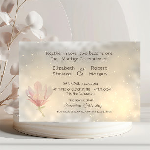 Convite para Casamento de Chic Magnolia