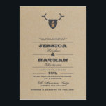 Convite para Casamento de Cinzas de Troféus Rustic<br><div class="desc">Este convite do Troféu Rustic conta a história perfeita do seu evento madeireiro e é projetado exclusivamente para Zazzle. Com fontes tanto brandas quanto ousadas, este convite fala para a Noiva e o Horário - e define o tom para um casamento tendencial e rústico. Um fundo de kraft natural destaca...</div>