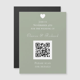 Convite para Casamento de Código QR de Todos Moder