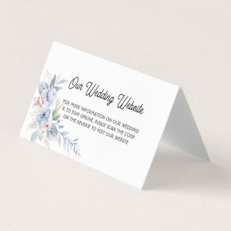 Convite para Casamento de Código QR Elegante - Loc