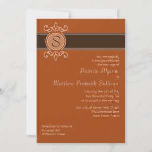 Convite para Casamento de Colheita Clássica de Pu