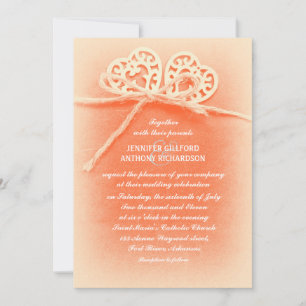 convite para casamento de cor de coral russa