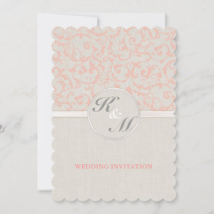 Convite para Casamento de Coral SmartElegance (P)