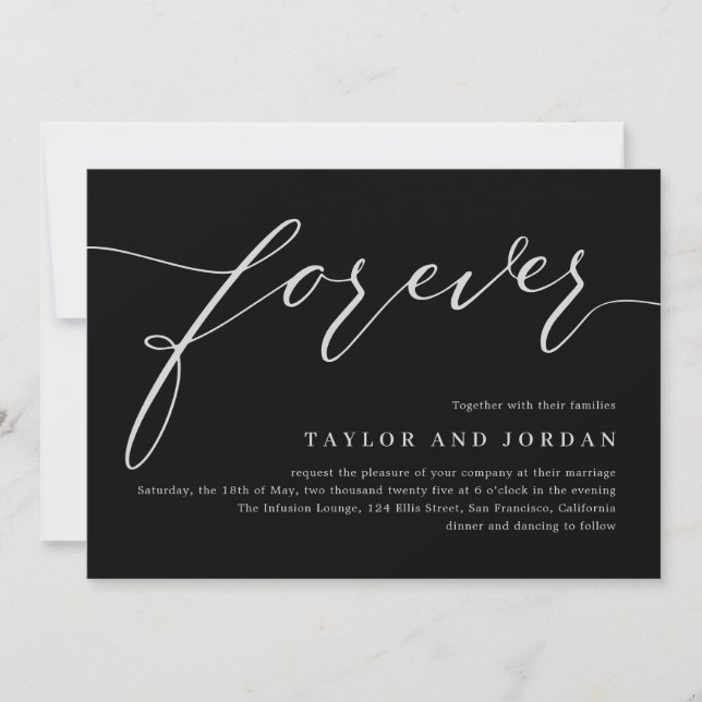 Convite para Casamento de CORES EDITÁVEL para Amor (Frente)