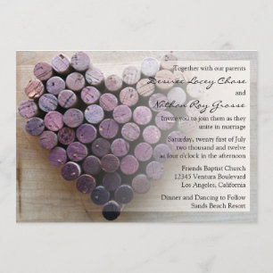 Convite Para Casamento De Cortiça De Vinho Russo