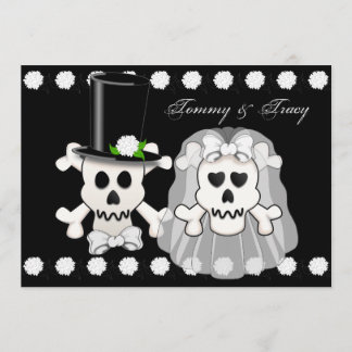 Convite para Casamento de Crânio e Crossbones