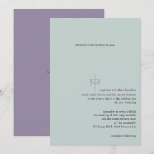 Convite para Casamento de Cruz e Fechamento