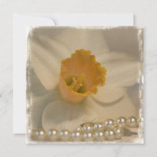 Convite para Casamento de Daffodil e Pearls