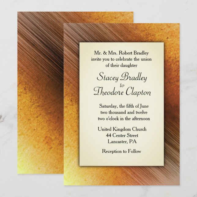 Convite para casamento de desejos flamejantes 5" x (Frente/Verso)