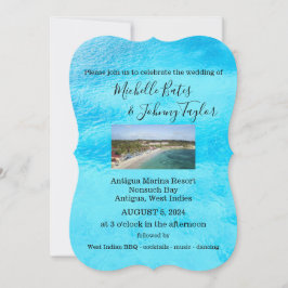 Convite para casamento de destino - Antígua