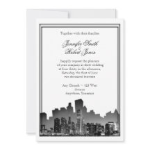 Convite para Casamento de Destino de Chicago