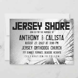 Convite para Casamento de Destino de JERSEY SHORE