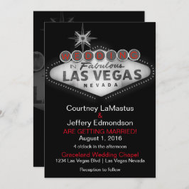 Convite para Casamento de Destino de Las Vegas