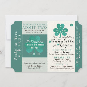 Convite para Casamento de Destino de Lucky in Love