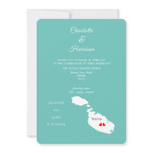 Convite para Casamento de Destino de Malta