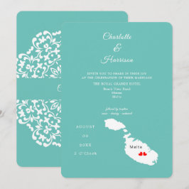 Convite para Casamento de Destino de Malta