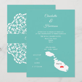 Convite para Casamento de Destino de Malta