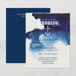 Convite para Casamento de Destino de Navegação Náu