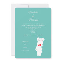 Convite para Casamento de Destino de Portugal