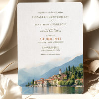 Convite para Casamento de Destino do Lago Como Itá