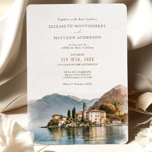 Convite para Casamento de Destino do Lago Como Itá