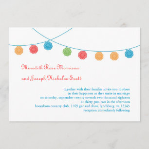 Convite Para Casamento De Doily Garland