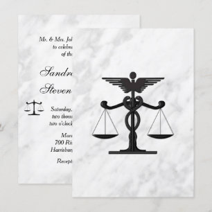 Convite para Casamento de Doutores e Advogados