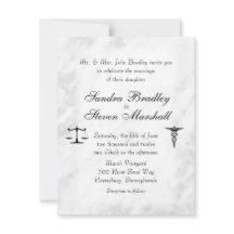 Convite para Casamento de Doutores e Advogados