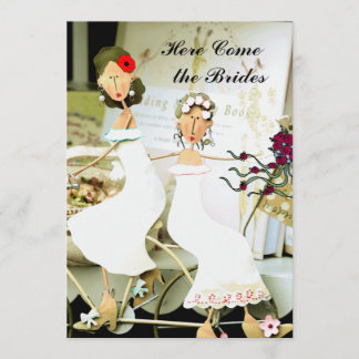 Convite para casamento de duas noivas