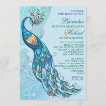 Convite para Casamento de Elegância de Locais de P