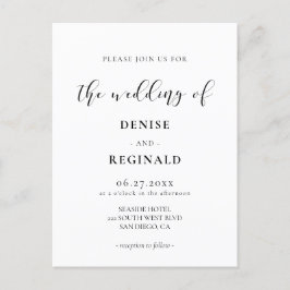 Convite para casamento de Elegant design