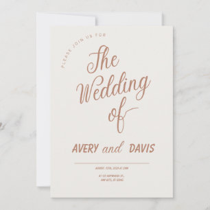 Convite para Casamento de Escrituras Chic