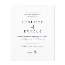 Convite para Casamento de eterno Preto e Orçamento