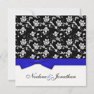 Convite para Casamento de Flor Arco Azul