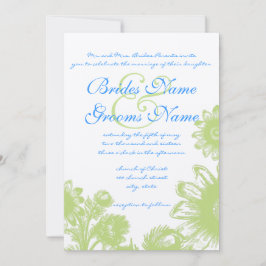 Convite Para Casamento De Flor De Linda Vintage