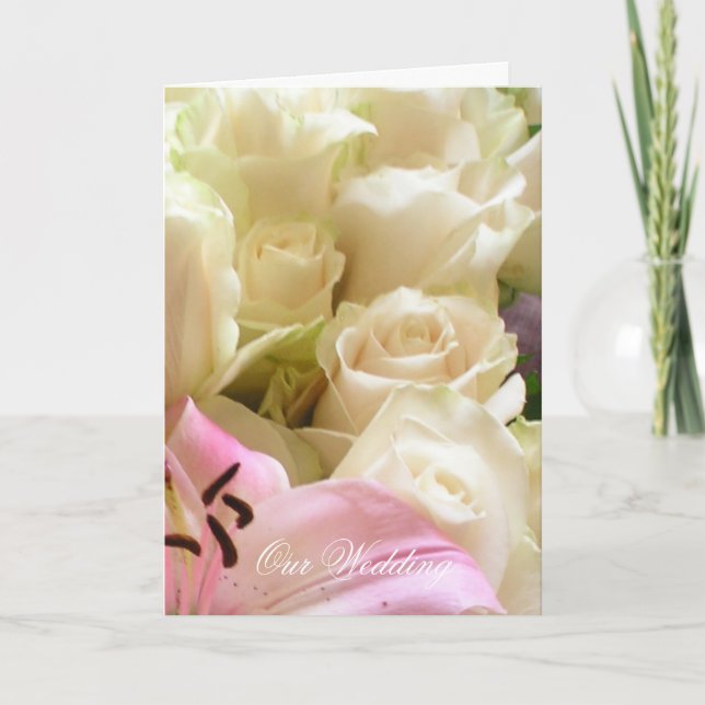 Convite para Casamento de Flores (Frente)