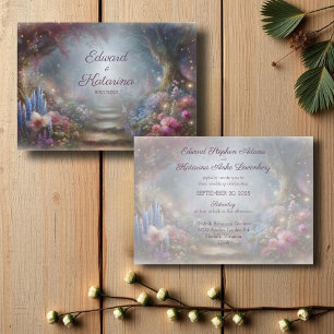 Convite para Casamento de Florestas Florais Místic