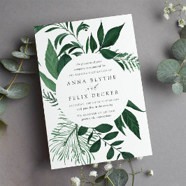 Convite para Casamento de Florestas Selvagens