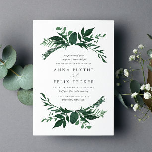 Convite para Casamento de Florestas Selvagens